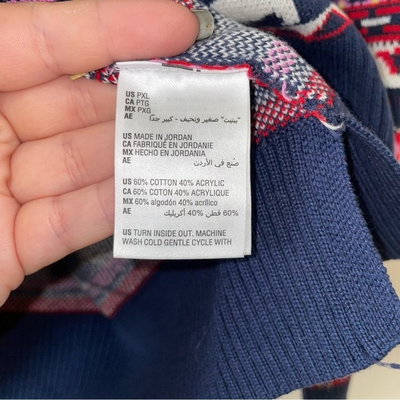 Charter Club Petite Fair Isle Scottish Terrier Crew Neck Sweater Size XL Petite - Picture 5 of 9